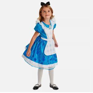 NEW Disney Store Alice in Wonderland Kids Costume Tutu Dress Girls Size 13 Years